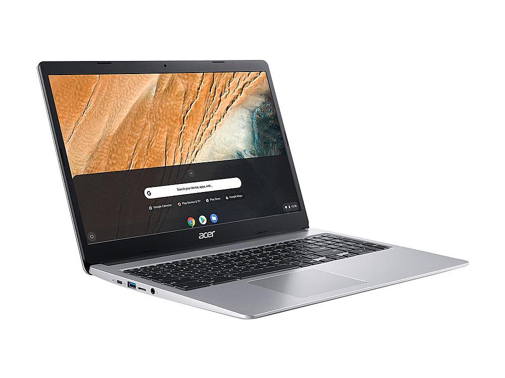 Left View: Acer Chromebook 315 - 15.6" Intel Celeron N4000 1.10GHz 4GB Ram 32GB ChromeOS - Refurbished