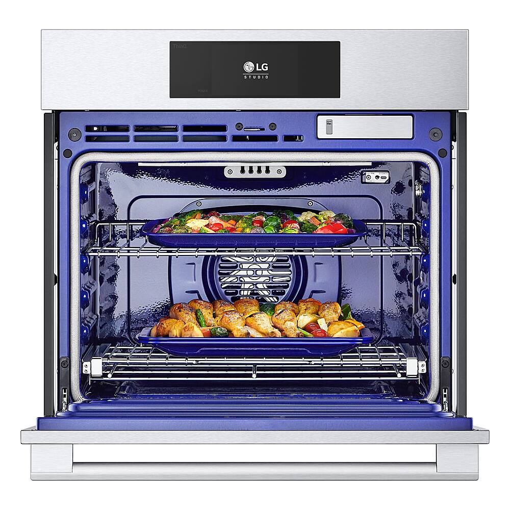 Alt View 20. LG - STUDIO 30" Smart Built-In Single Electric Convection Wall Oven with Air Fry - Stainless Steel.