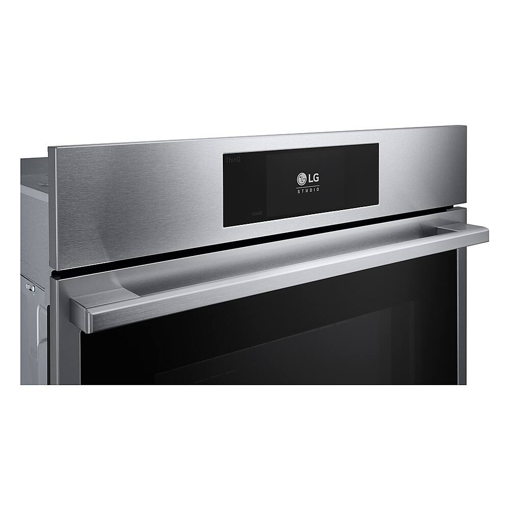 Alt View 2. LG - STUDIO 30" Smart Built-In Single Electric Convection Wall Oven with Air Fry - Stainless Steel.