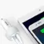 Alt View 1. Anker - PowerDrive 2 Elite 24W Vehicle Charger with Lightening Connector - White.
