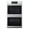 LG - STUDIO 30" Built-In Electric Convection Double Wall Oven with Air Fry and Sous Vide - Stainless steel