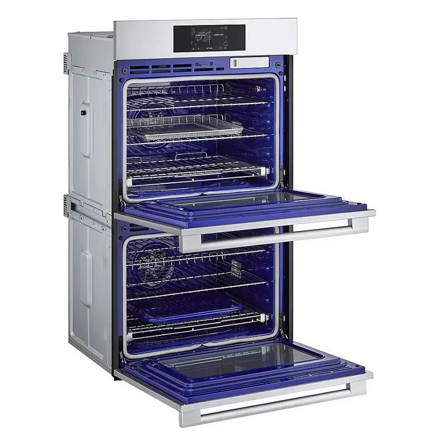 Alt View 14. LG - STUDIO 30" Built-In Electric Convection Double Wall Oven with Air Fry and Sous Vide - PrintProof Stainless Steel.