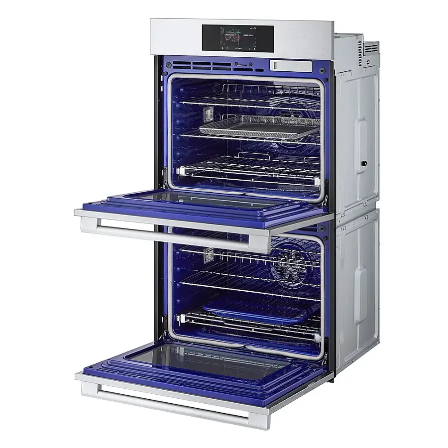 Alt View 16. LG - STUDIO 30" Built-In Electric Convection Double Wall Oven with Air Fry and Sous Vide - PrintProof Stainless Steel.