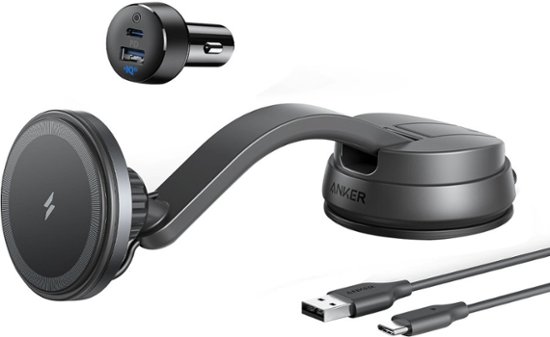Anker MagGo 35W Wireless MagSafe Car Charger and Mount for