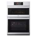 LG - STUDIO 30-in Wide Smart Built-In Electric Convection Combination Wall Oven with Microwave and Sous Vide - Stainless Steel