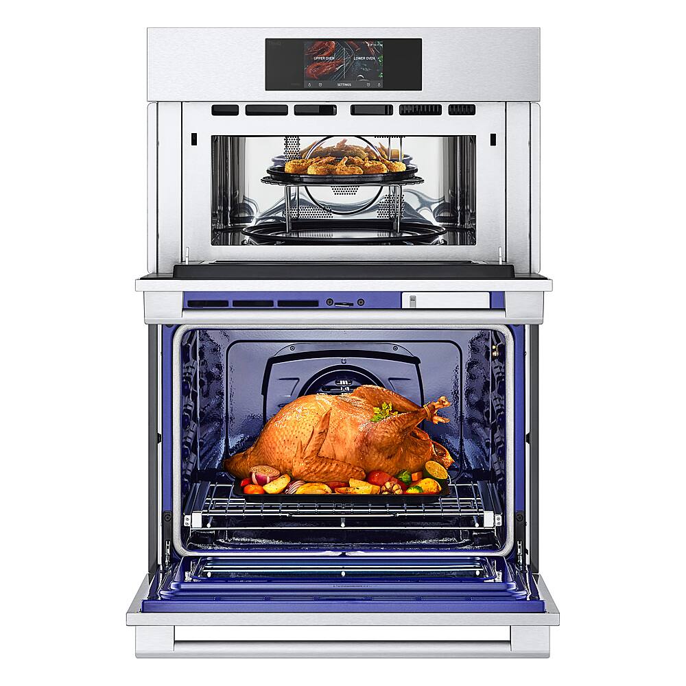 Alt View 15. LG - STUDIO 30" Smart Built-In Electric Convection Combination Wall Oven with Microwave and Sous Vide - Stainless steel.