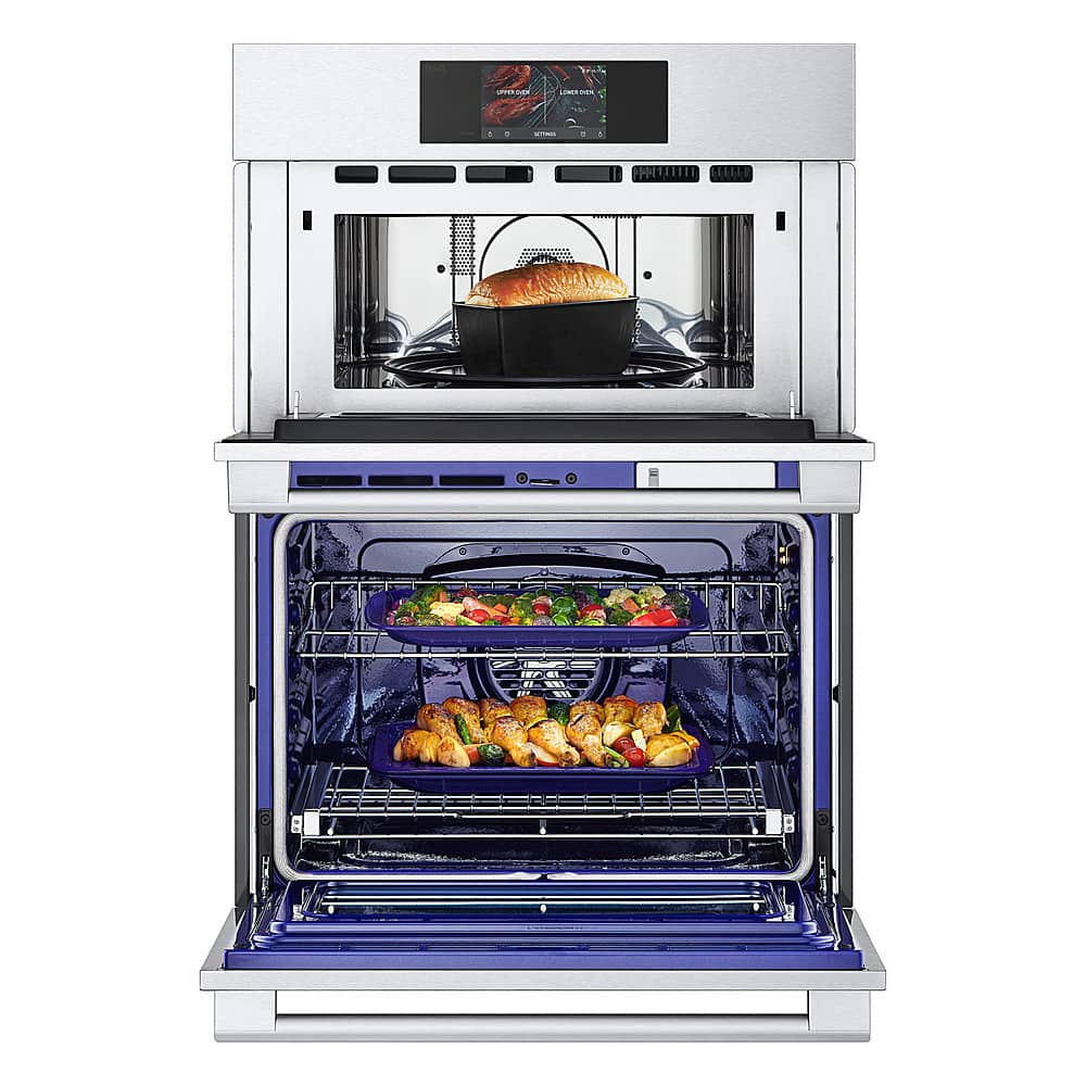 Alt View 17. LG - STUDIO 30" Smart Built-In Electric Convection Combination Wall Oven with Microwave and Sous Vide - Stainless steel.