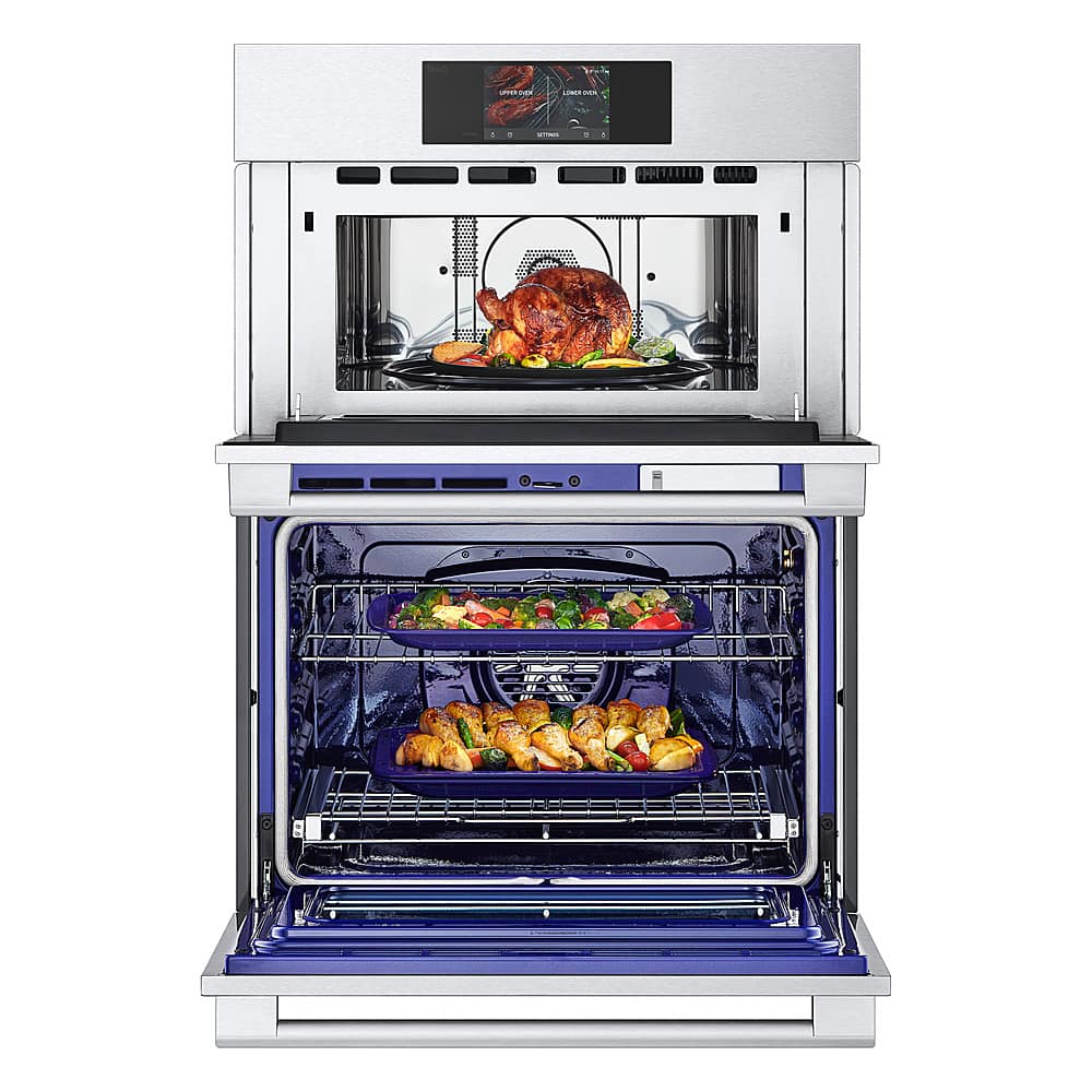 Alt View 18. LG - STUDIO 30" Smart Built-In Electric Convection Combination Wall Oven with Microwave and Sous Vide - Stainless steel.