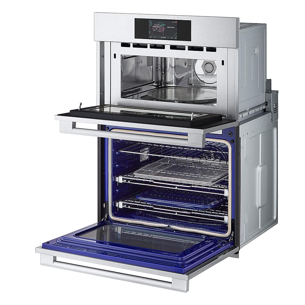 Alt View 19. LG - STUDIO 30" Smart Built-In Electric Convection Combination Wall Oven with Microwave and Sous Vide - Stainless steel.
