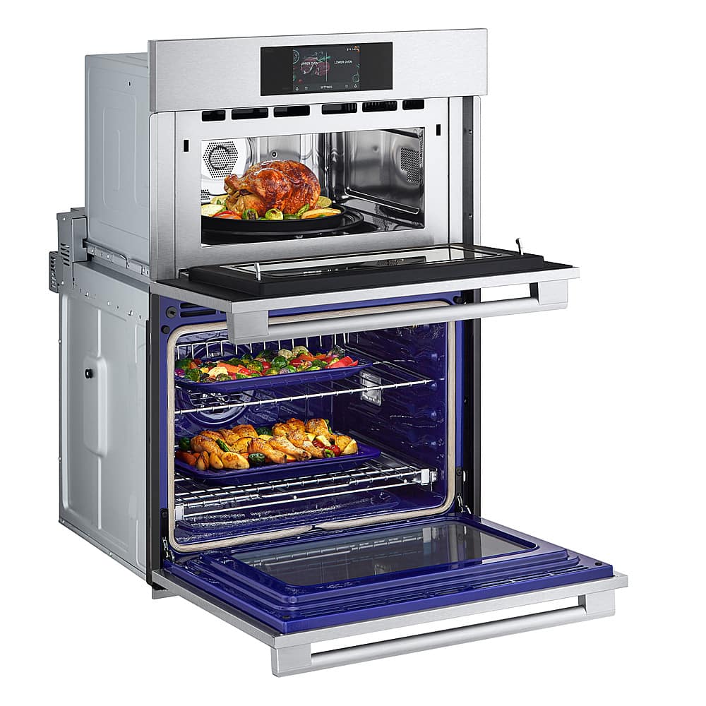 Alt View 22. LG - STUDIO 30" Smart Built-In Electric Convection Combination Wall Oven with Microwave and Sous Vide - Stainless steel.