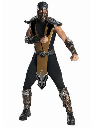 Rubie’s - Mens Sized Deluxe Mortal Kombat Scorpion Costume