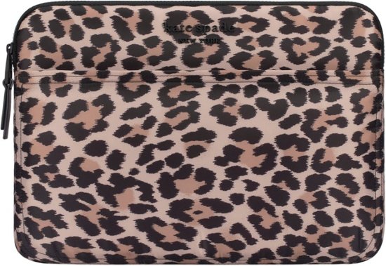 Arriba 57+ imagen kate spade leopard laptop bag
