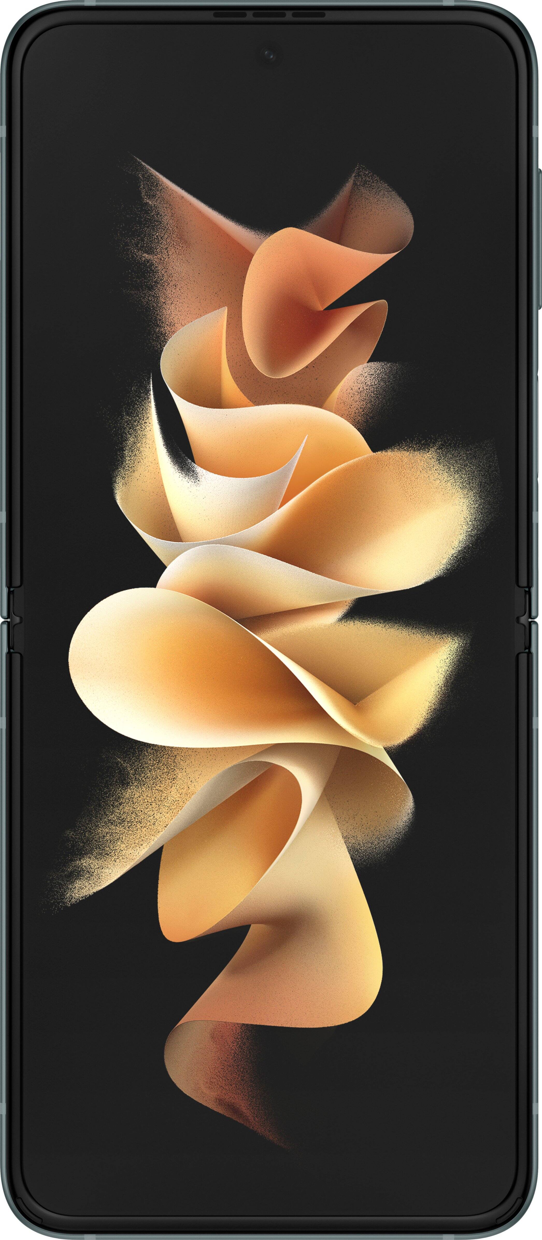 Alt View 13. Samsung - Geek Squad Certified Refurbished Galaxy Z Flip3 5G 128GB (Unlocked) - Green.