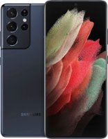 Samsung - Geek Squad Certified Refurbished Galaxy S21 Ultra 5G 128GB (Unlocked) - Navy - Front_Zoom