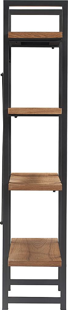 Alt View 14. Tommy Hilfiger - Robson Etagere Wood and Metal 4 Tier Bookshelf - Oak and Black.