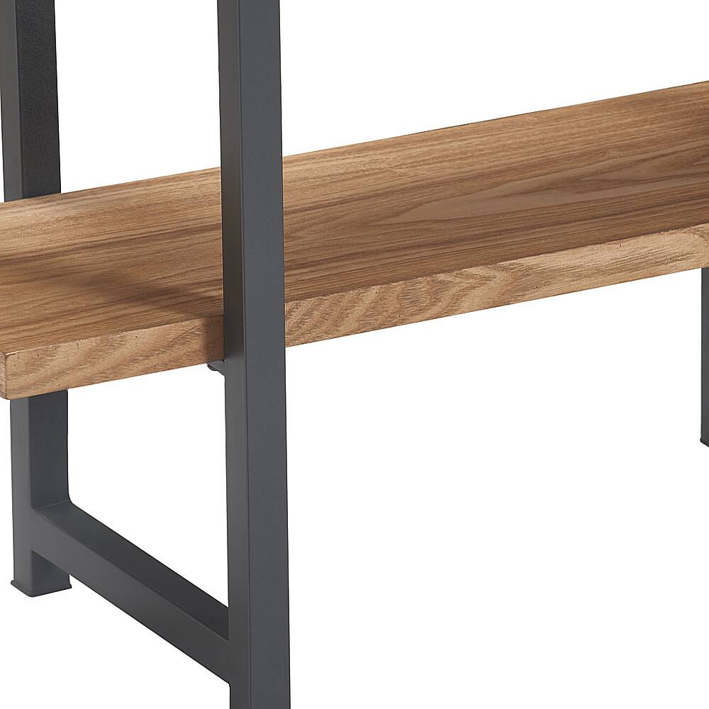Alt View 18. Tommy Hilfiger - Robson Etagere Wood and Metal 4 Tier Bookshelf - Oak and Black.