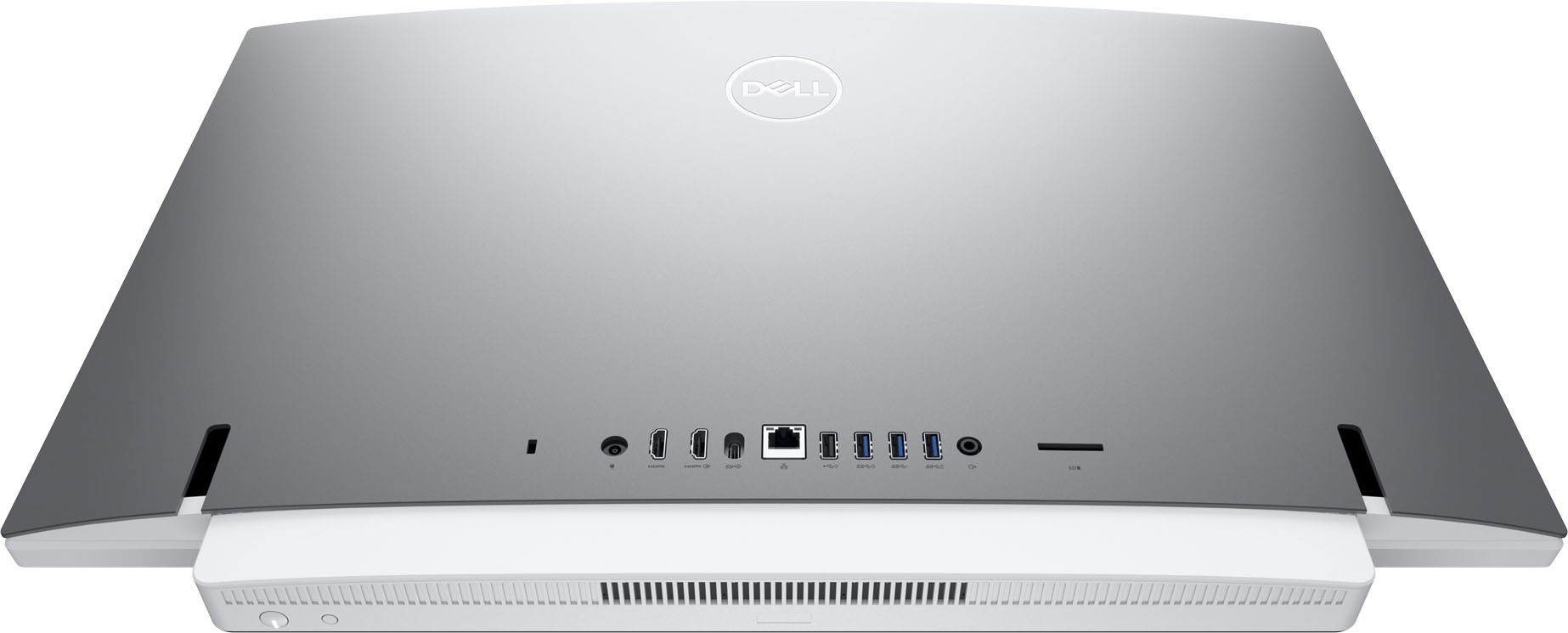 Back View: Dell - Inspiron 24" Touch-Screen All-In-One - Intel Core i3 - 8GB Memory - 256GB SSD - Black
