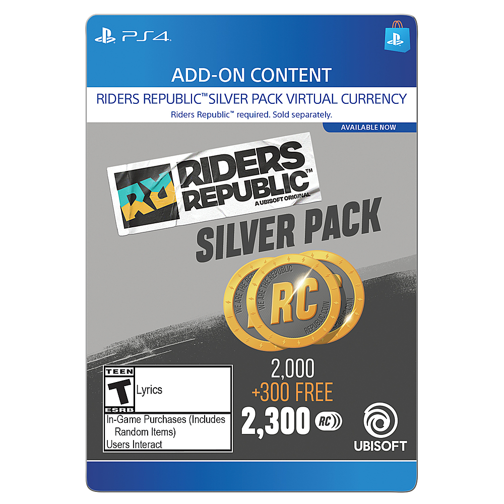 (Digital [Digital] Pack Best 2300 Buy: Riders Republic PS4 Republic 2,300 Silver Delivery) Riders Credits