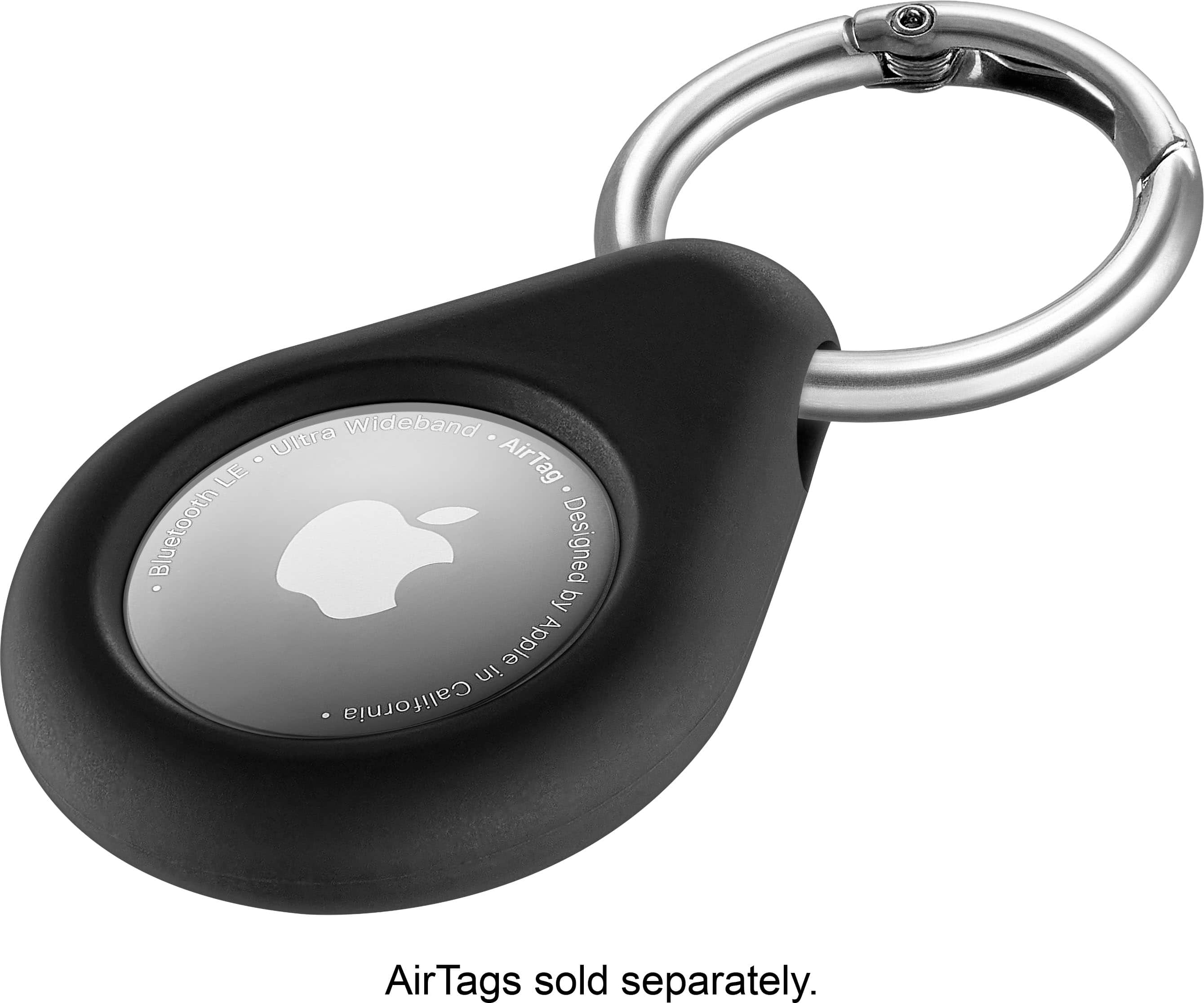 Alt View 11. Insignia™ - Key Ring Case for Apple AirTag (2-Pack) - Black.