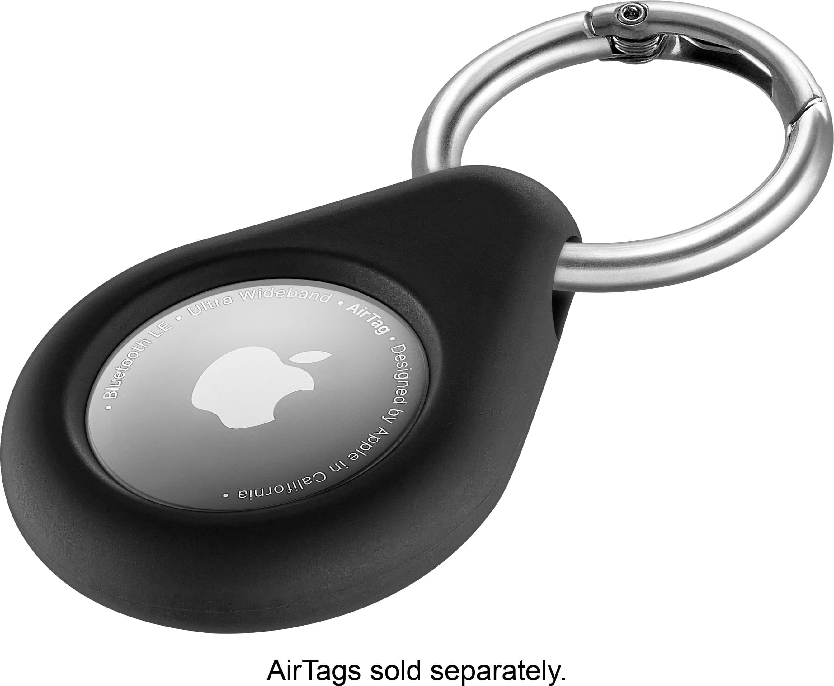 Alt View 11. Insignia™ - Key Ring Case for Apple AirTag (4-Pack) - Black.