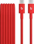 Beats - 5' USB-C to USB-C Woven Cable - Rapid Red