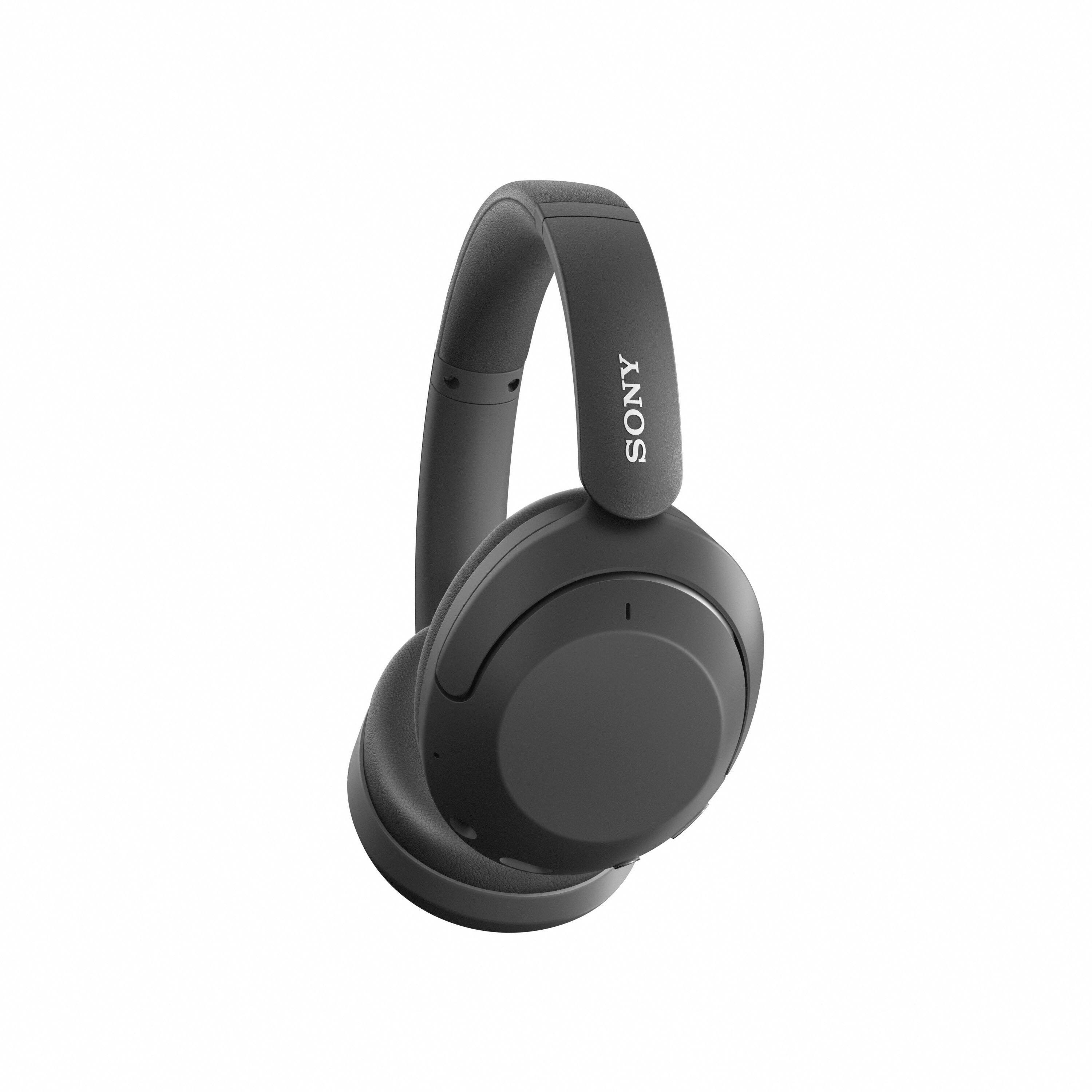 Angle. Sony - WHXB910N Wireless Noise Cancelling Over-The-Ear Headphones - Black.