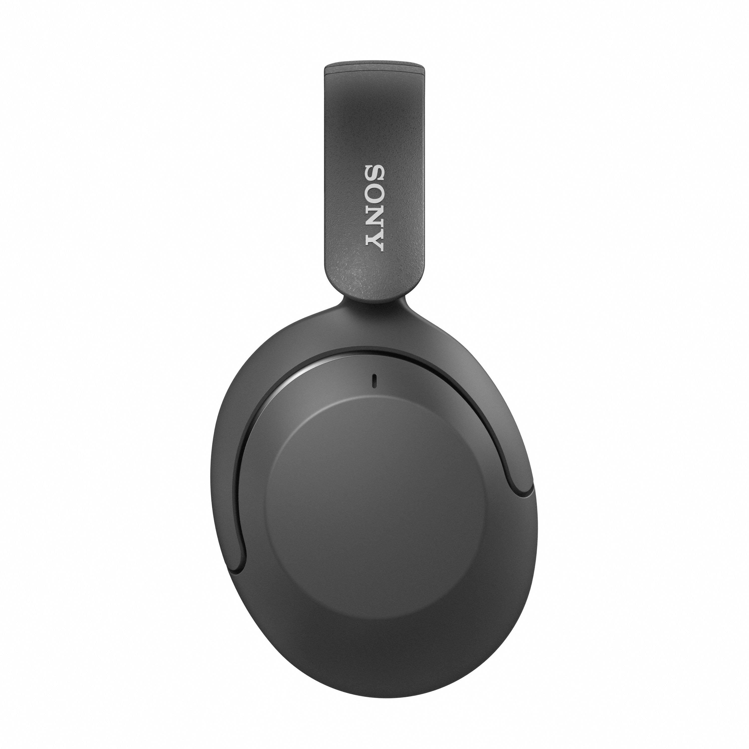Left. Sony - WHXB910N Wireless Noise Cancelling Over-The-Ear Headphones - Black.
