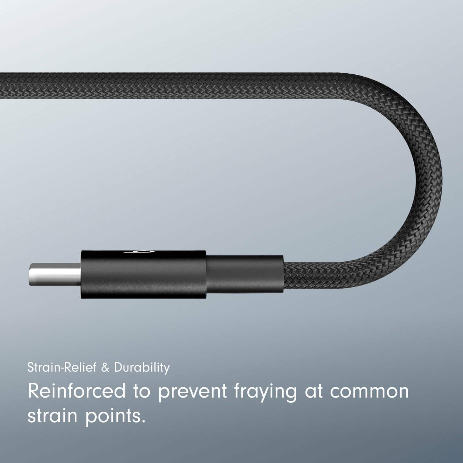 Alt View 14. Beats - 5' USB-A to USB-C Woven Cable (2-Pack) - Bolt Black.