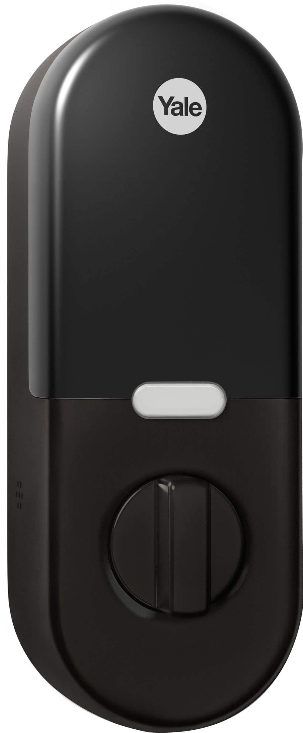 Angle. Nest x Yale - Smart Lock Wi-Fi Replacement Deadbolt with App/Keypad/Voice assistant Access - Black Suede.