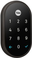 Nest x Yale - Smart Lock Bluetooth Replacement Deadbolt with App/Keypad/Voice Assistant Access - Black Suede - Front_Zoom