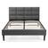 Front Zoom. Serta - Rosie Full Upholstered Bed - Dark Gray.