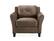 Front. Lifestyle Solutions - Hamburg Rolled Arm Chair in Brown - Brown.