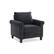 Left. Lifestyle Solutions - Ashley Rolled Arm Chair - Charcoal.