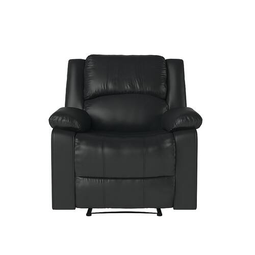 Relax A Lounger - Parkland Faux Leather Recliner in - Black