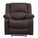 Front Zoom. Relax A Lounger - Parkland Microfiber Recliner - Chocolate.