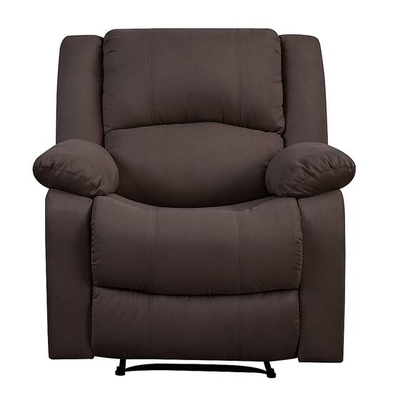 Relax A Lounger Parkland Microfiber Recliner in Chocolate RR