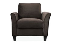 Lifestyle Solutions - Wesley Microfiber Chair in - Coffee - Front_Zoom