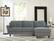 Alt View 11. Lifestyle Solutions - Hamburg Rolled Arm Sectional Sofa in Grey - Dark Grey.