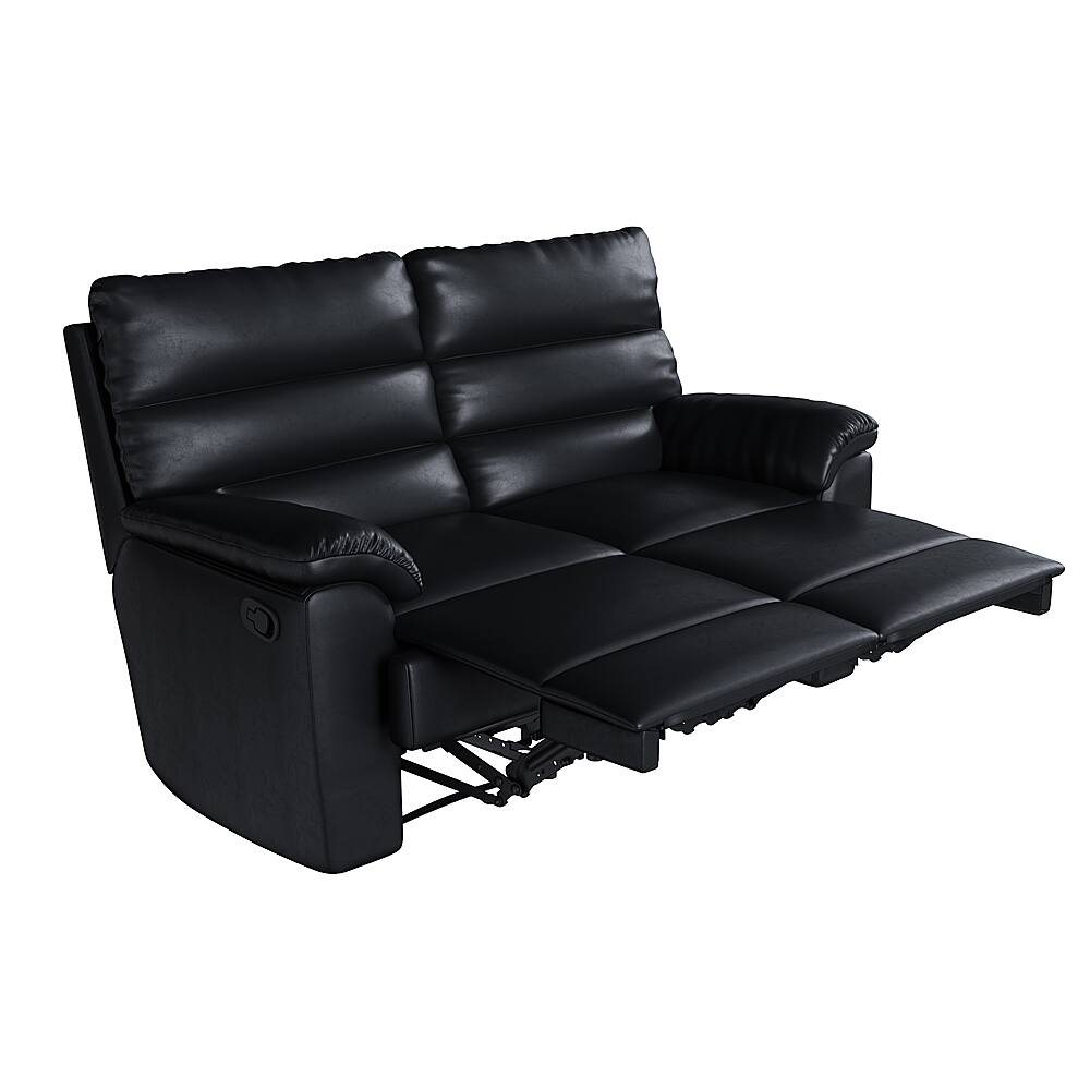 Alt View 13. Relax A Lounger - Brianna 2-piece Loveseat - Black.