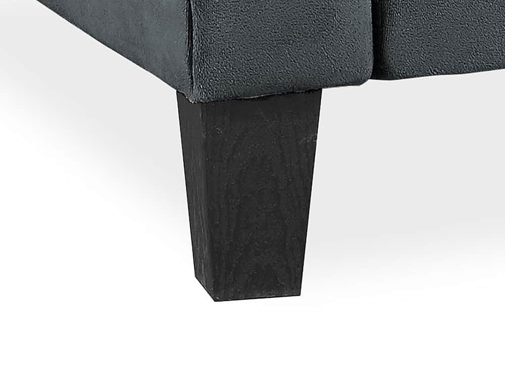 Alt View Zoom 13. Lifestyle Solutions - Wesley Microfiber Loveseat in Grey - Dark Gray.