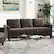 Alt View 11. Lifestyle Solutions - Wesley Microfiber Sofa - Coffee.