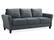Angle Zoom. Lifestyle Solutions - Wesley Microfiber Sofa in Grey - Dark Gray.