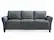 Front. Lifestyle Solutions - Wesley Microfiber Sofa in Grey - Dark Grey.