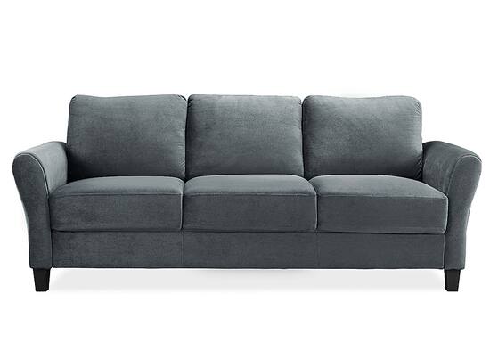 Grey microfiber deals loveseat