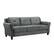 Angle. Lifestyle Solutions - Hamburg Rolled Arm Sofa - Dark Grey.