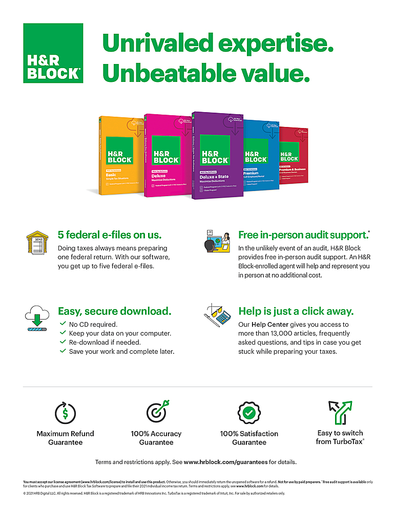 Customer Reviews H&R Block Deluxe Tax Software Windows [Digital