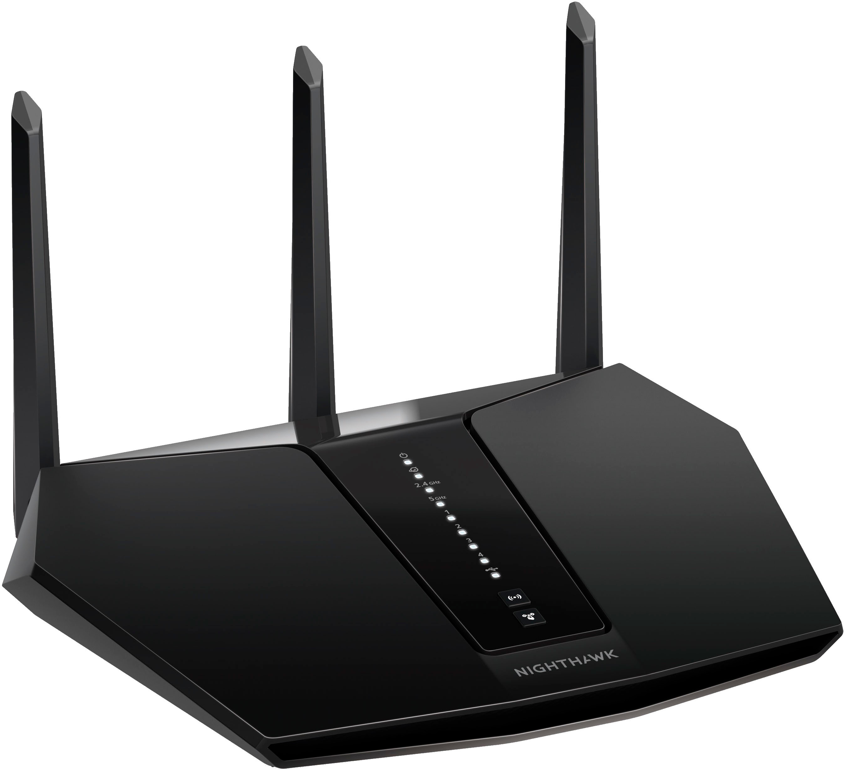 Angle View: Motorola - AC Dual-Band Wi-Fi Router with 16 x 4 Modem - Black