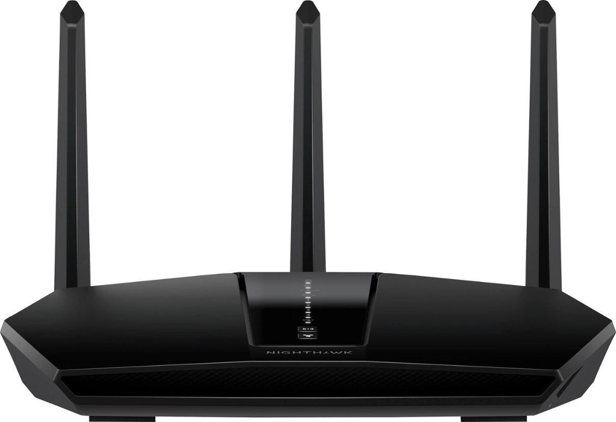 Zoom in on Front Zoom. NETGEAR - Nighthawk AX2400 Dual-Band Wi-Fi Router - Black.