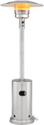 Insignia™ - Standing Patio Heater - Stainless Steel - Front_Zoom