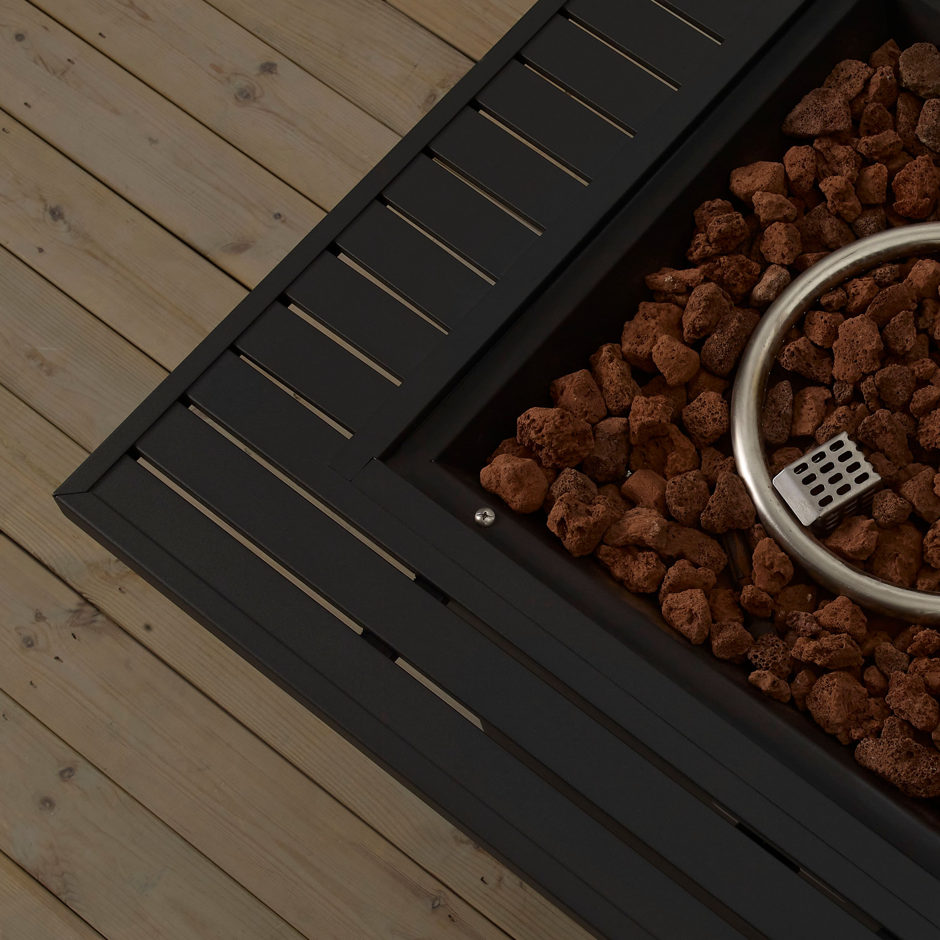 Insignia™ 28" Square Fire Table Black NSPFT28BK3 Best Buy